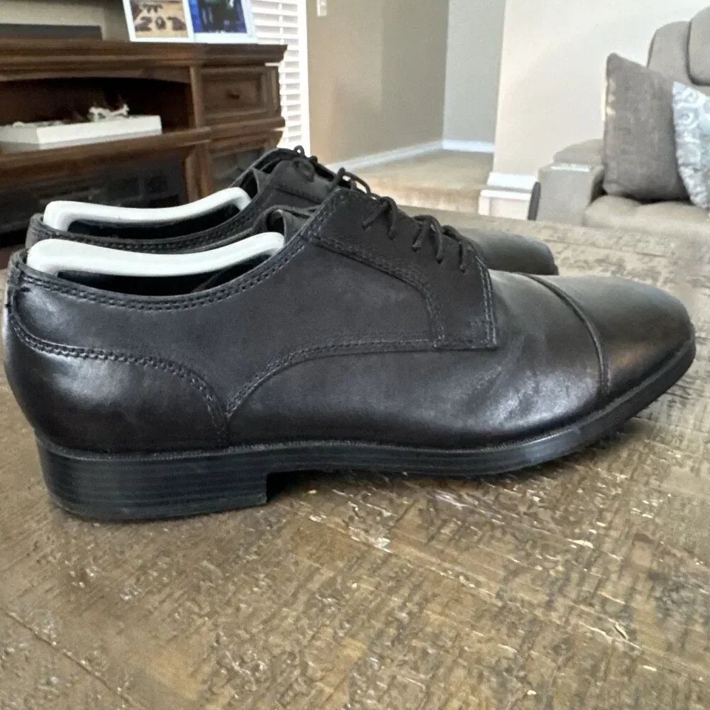 Cole Haan Grand.OS C23770 Black Leather Cap Toe Oxford Men’s Size 8.5 M